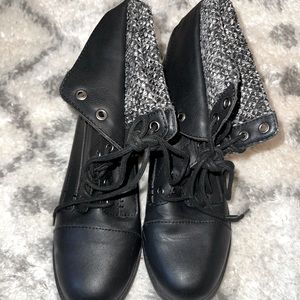 Black ankle boots